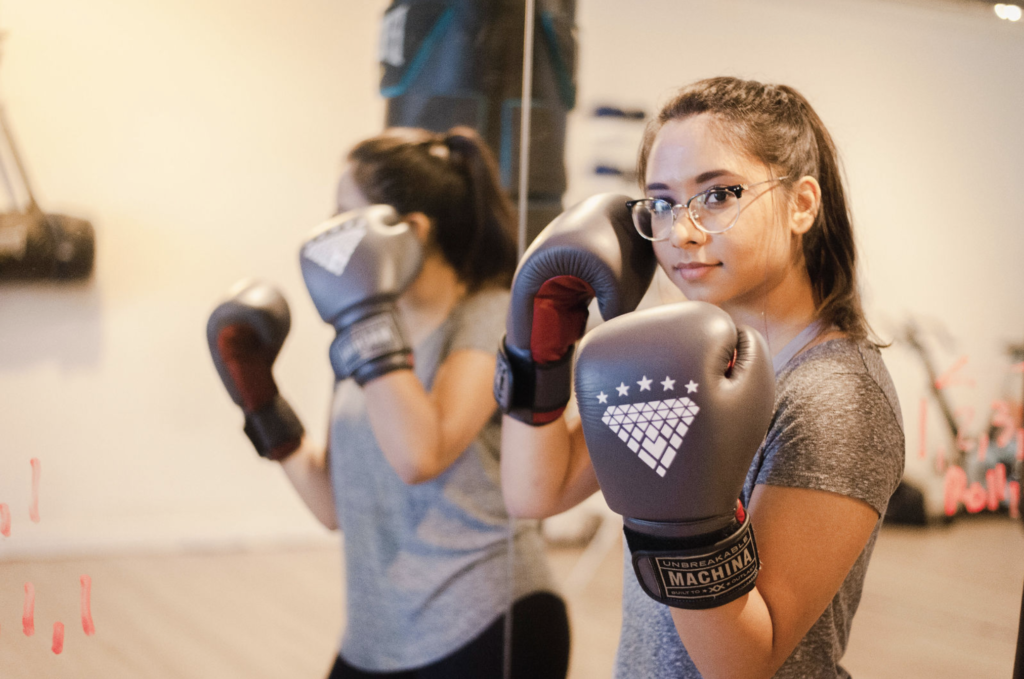 Strong confident boxer