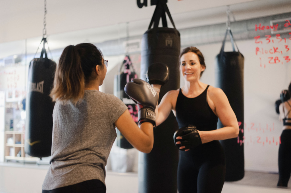 Jen Helping Boxer